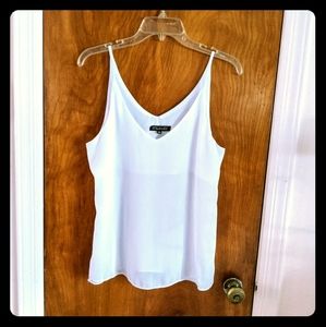Sheer white tank top